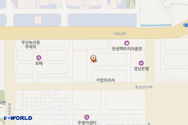 오륙도주차장 위치 지도 — 부산광역시 강서구 화전동 556-1