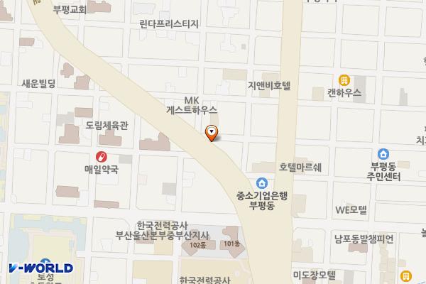 보수복개천 공영주차장 위치 지도 — 부산광역시 중구 보수대로 42