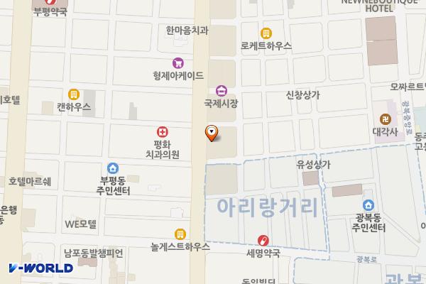 국제시장로 1구간 공영주차장 위치 지도 — 부산광역시 중구 중구로 32