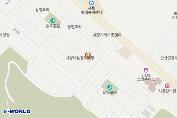 주택가 주차장 위치 지도 — 경기도 안산시 상록구 사동 1310-14번지