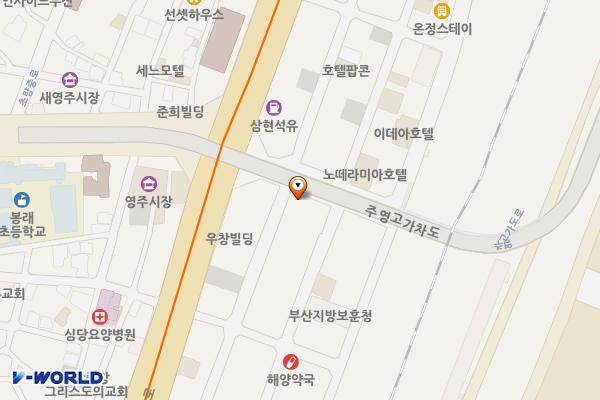 중앙동 마린센터 공영주차장 위치 지도 — 부산광역시 중구 충장대로5번길 72