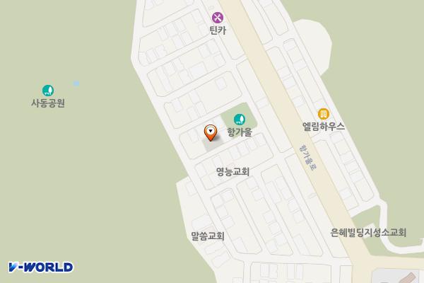 주택가 주차장 위치 지도 — 경기도 안산시 상록구 사동 1379-7번지