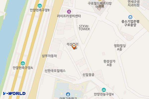 지이씨 주차장 위치 지도 — 서울특별시 구로구 구로동 614-41