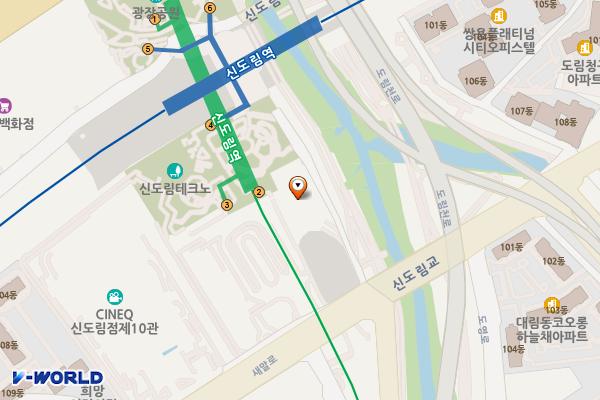 구로미래도서관 공영주차장 위치 지도 — 서울특별시 구로구 새말로 121-15