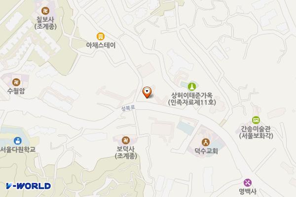 성북동길 위치 지도 — 서울특별시 성북구 성북동 237-3