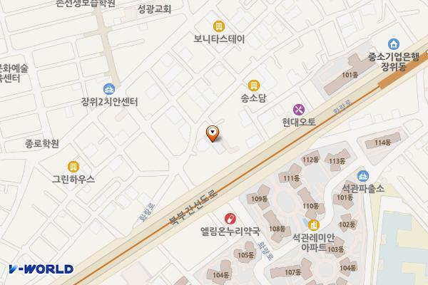 벤처빌딩 위치 지도 — 서울특별시 성북구 화랑로 211