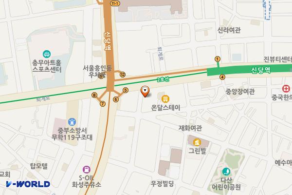 신당사거리 공영주차장 위치 지도 — 서울특별시 중구 퇴계로 408