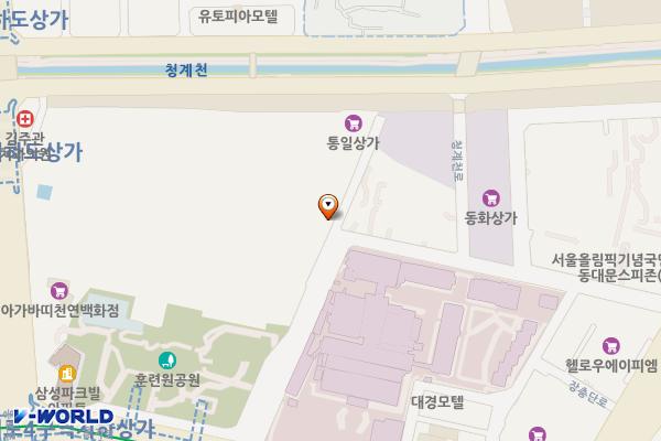 훈련원공원옆 공영주차장 위치 지도 — 서울특별시 중구 을지로39길 41