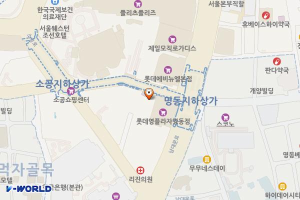 조선호텔앞 공영주차장 위치 지도 — 서울특별시 중구 남대문로7길 11