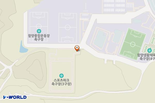 함양스포츠파크 축구장주차장 위치 지도 — 경상남도 함양군 함양읍 백연리 641