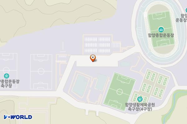 함양스포츠파크 주차장(1) 위치 지도 — 경상남도 함양군 함양읍 백연리 611-1