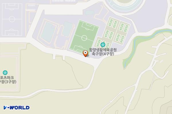 함양생활체육공원주차장 위치 지도 — 경상남도 함양군 함양읍 백연리 654