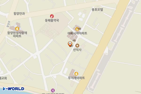 지리산함양시장 제3주차장 위치 지도 — 경상남도 함양군 함양읍 용평리 603-24