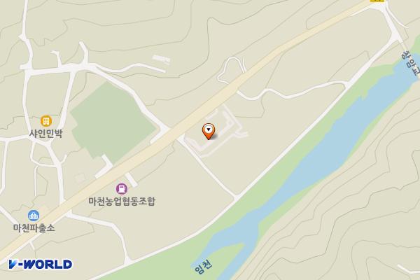 마천면소재지 공영주차장 위치 지도 — 경상남도 함양군 마천면 가흥리 299
