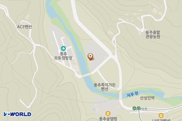 함양용추오토캠핑장주차장 위치 지도 — 경상남도 함양군 안의면 상원리 758-2