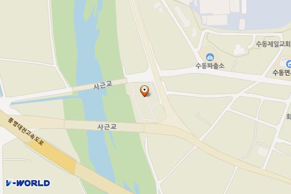 수동면버스승강장주차장 위치 지도 — 경상남도 함양군 수동면 화산리 1186-4