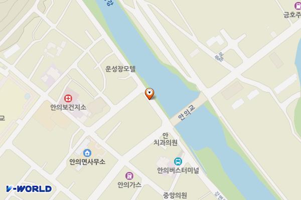 광풍루 강변주차장 위치 지도 — 경상남도 함양군 안의면 금천리 44-2