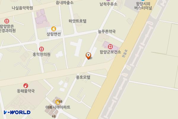 대일떡방앗간+만경가요주점주차장 위치 지도 — 경상남도 함양군 함양읍 용평리 627-1