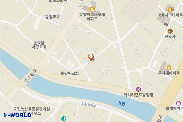양지다방+행복건강원주차장 위치 지도 — 경상남도 함양군 함양읍 용평리 874-4