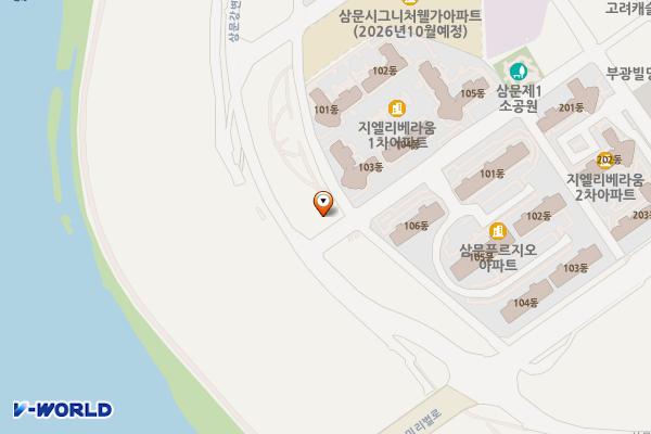 삼문동(GL아파트) 위치 지도 — 경상남도 밀양시 삼문동 649-1