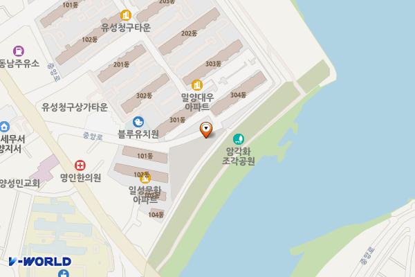 삼문일성공영주차장 위치 지도 — 경상남도 밀양시 삼문동 24-40