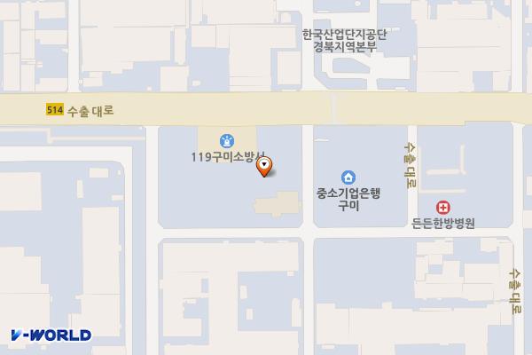 노상주차장(공단BS호텔앞) 위치 지도 — 경상북도 구미시 1공단로5길 86-15