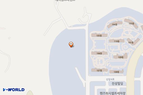 시민행복주차장(쌍용예가 아파트 인근) 위치 지도 — 경상북도 구미시 산동읍 신당리 1803번지