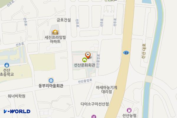 선산문화회관 위치 지도 — 경상북도 구미시 선산읍 선산중앙로 117