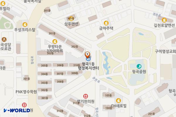 형곡1동행정복지센터 위치 지도 — 경상북도 구미시 경은로 52
