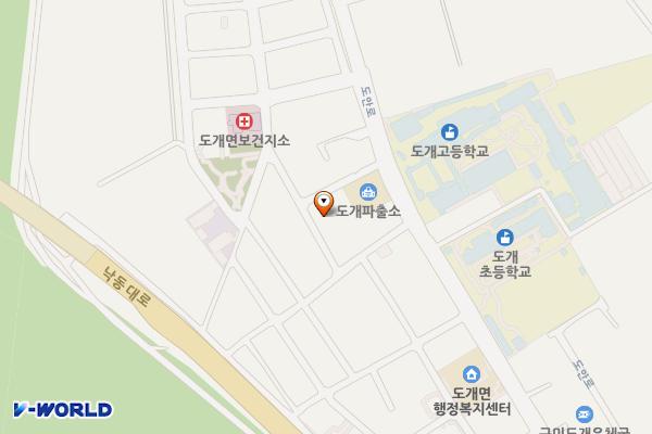 공영주차장(도개 새마을금고 인근) 위치 지도 — 경상북도 구미시 도개면 궁기리 797-6번지