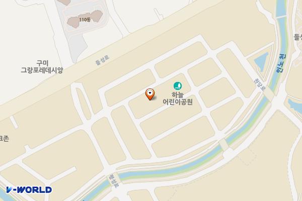 공영주차장(원호프루지오 인근) 위치 지도 — 경상북도 구미시 고아읍 원호리 646번지