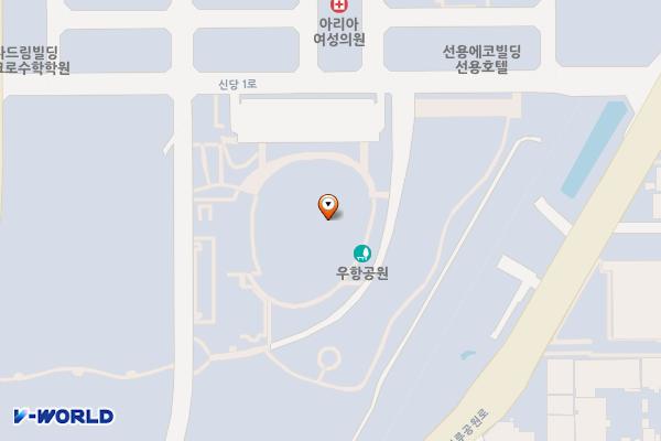 우항공원 주차장(무료개방) 위치 지도 — 경상북도 구미시 산동읍 신당리 2017번지
