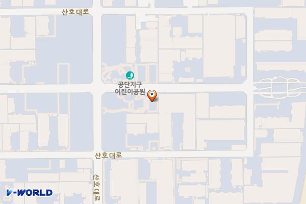 공영주차장(세인블루텍 뒤편) 위치 지도 — 경상북도 구미시 공단동 296-27번지