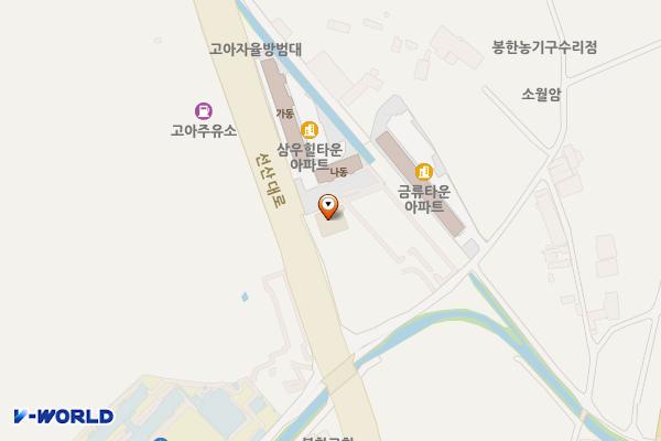 시민행복주차장(남계초등학교 인근) 위치 지도 — 경상북도 구미시 고아읍 선산대로 602