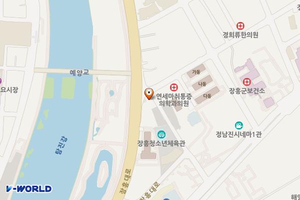 현남팰리스 위치 지도 — 전라남도 장흥군 장흥읍 동교1길 2-1
