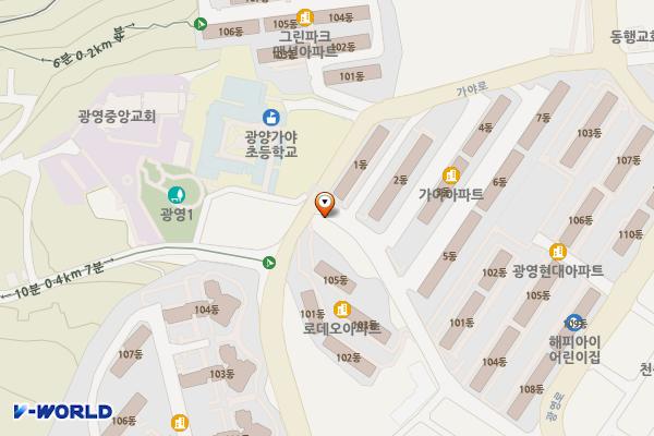 광영동 254 위치 지도 — 전라남도 광양시 현대길 29 (광영동)