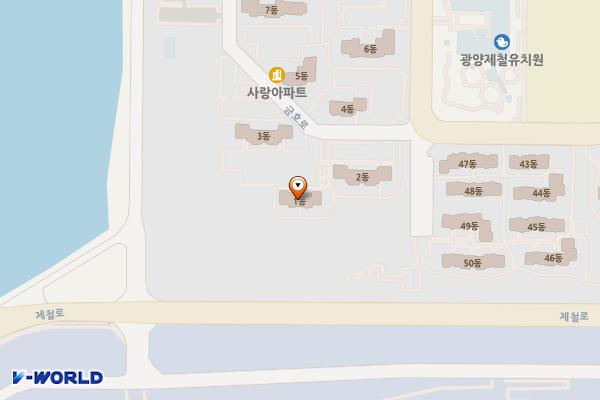 금호동 624-13 위치 지도 — 전라남도 광양시 금호동 624-13