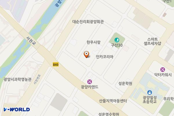 구산리 790-8 위치 지도 — 전라남도 광양시 광양읍 구산리 790-8