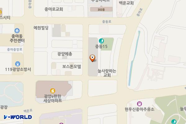 중동 1748 위치 지도 — 전라남도 광양시 중동 1748