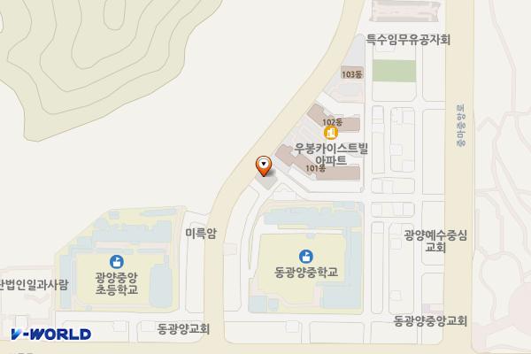 중동 1731 위치 지도 — 전라남도 광양시 중동 1731