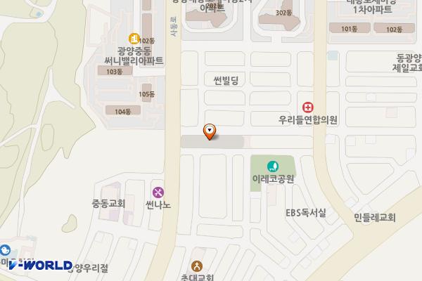 중동 1568 위치 지도 — 전라남도 광양시 중동 1568