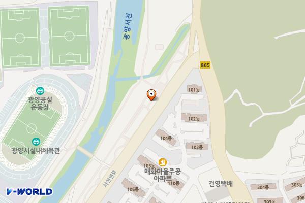 구산리 576-28 위치 지도 — 전라남도 광양시 광양읍 서천변로 257