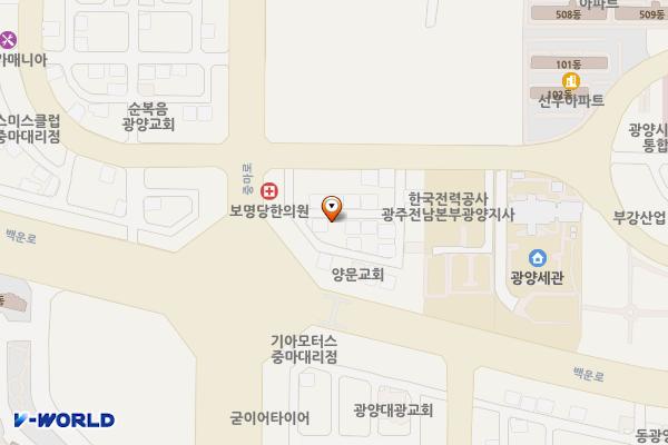 중동 1361-42 위치 지도 — 전라남도 광양시 중동 1361-42