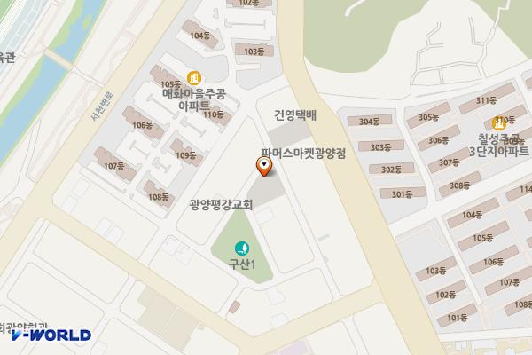 구산리 767-1 위치 지도 — 전라남도 광양시 광양읍 구산리 767-1