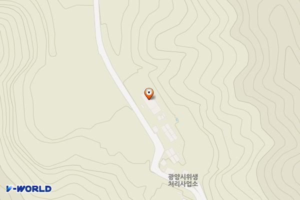 생활폐기물과 위치 지도 — 전라남도 광양시 광양읍 직동2길 113