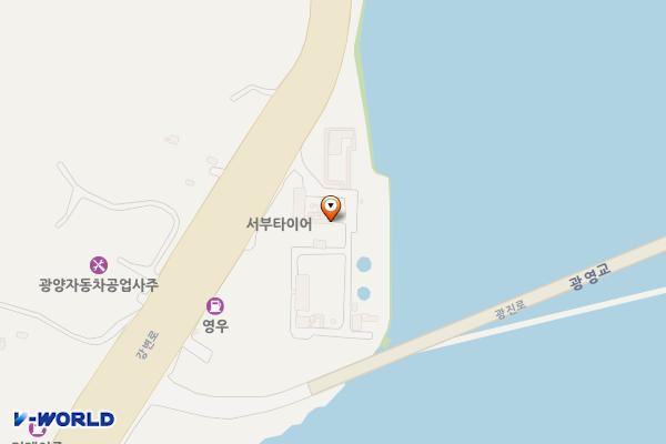 광영하수처리장 위치 지도 — 전라남도 광양시 강변로 116