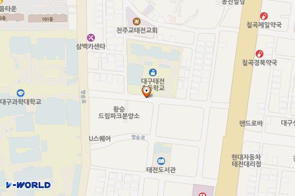 칠곡중앙대로75길인근 위치 지도 — 대구광역시 북구 태전동 962