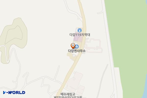 다압면사무소 위치 지도 — 전라남도 광양시 다압면 섬진강매화로 2143