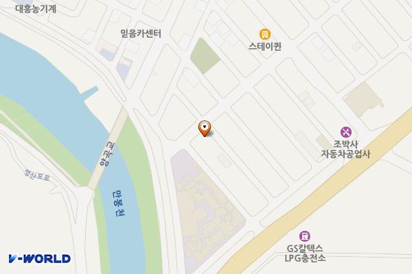 풍물시장 제2공영주차장 위치 지도 — 전라남도 나주시 이창동 763-1번지
