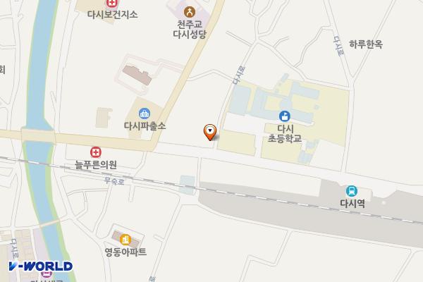 다시초등학교옆주차장 위치 지도 — 전라남도 나주시 다시면 월태리 574번지